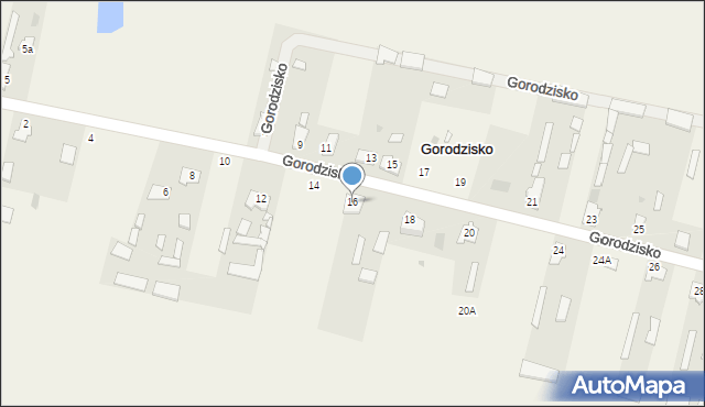 Gorodzisko, Gorodzisko, 16, mapa Gorodzisko