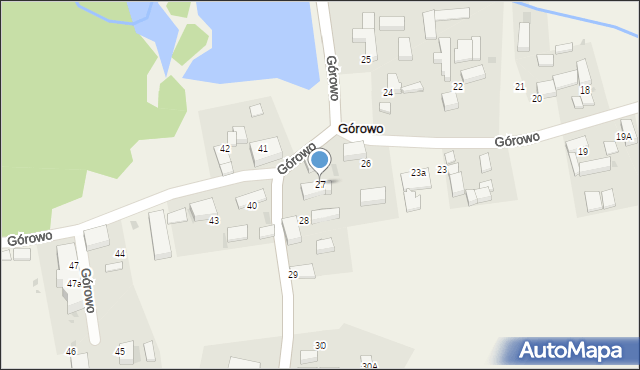 Górowo, Górowo, 27, mapa Górowo