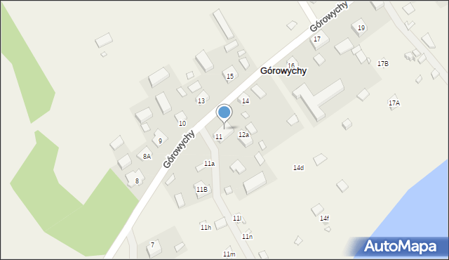 Górowychy, Górowychy, 12, mapa Górowychy
