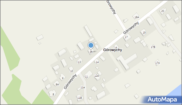 Górowychy, Górowychy, 15, mapa Górowychy