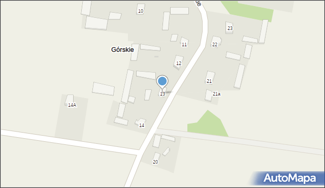 Górskie, Górskie, 13, mapa Górskie