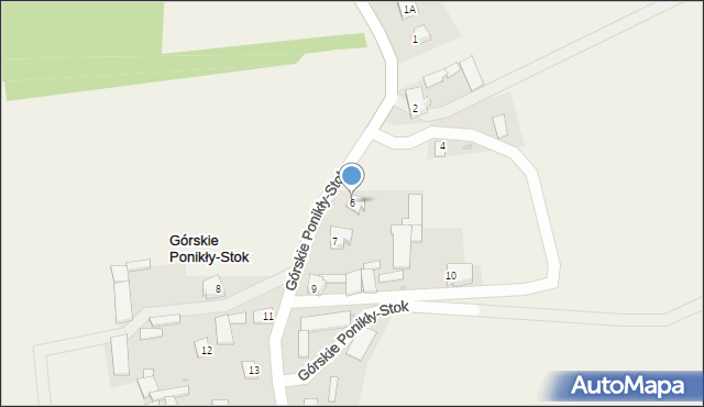 Górskie Ponikły-Stok, Górskie Ponikły-Stok, 6, mapa Górskie Ponikły-Stok