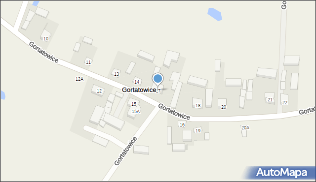 Gortatowice, Gortatowice, 17, mapa Gortatowice