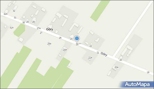 Góry, Góry, 23, mapa Góry