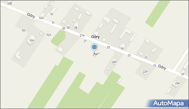 Góry, Góry, 25A, mapa Góry