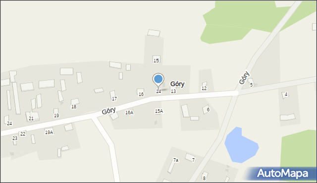 Góry, Góry, 14, mapa Góry