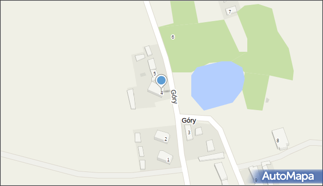 Góry, Góry, 4, mapa Góry