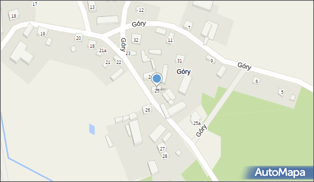 Góry, Góry, 25, mapa Góry