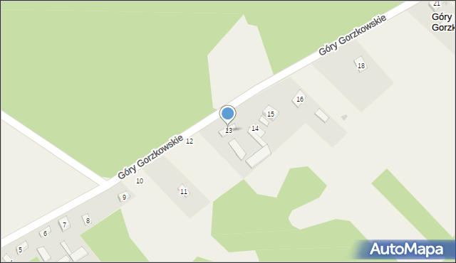 Góry Gorzkowskie, Góry Gorzkowskie, 13, mapa Góry Gorzkowskie