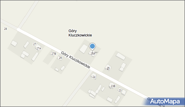 Góry Kluczkowickie, Góry Kluczkowickie, 25A, mapa Góry Kluczkowickie