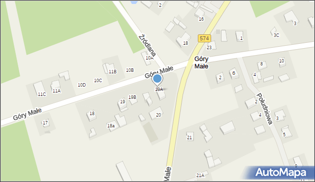 Góry Małe, Góry Małe, 19, mapa Góry Małe