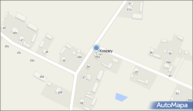 Góry Mokre, Góry Mokre, 66a, mapa Góry Mokre