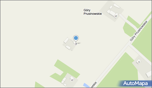 Góry Prusinowskie, Góry Prusinowskie, 15, mapa Góry Prusinowskie