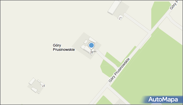 Góry Prusinowskie, Góry Prusinowskie, 16, mapa Góry Prusinowskie