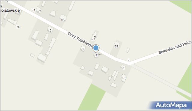 Góry Trzebiatowskie, Góry Trzebiatowskie, 4, mapa Góry Trzebiatowskie