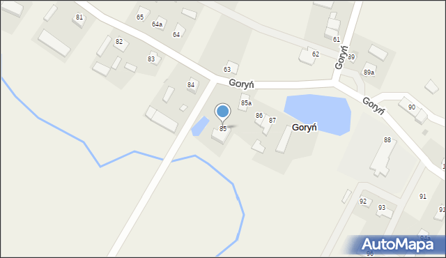 Goryń, Goryń, 85, mapa Goryń