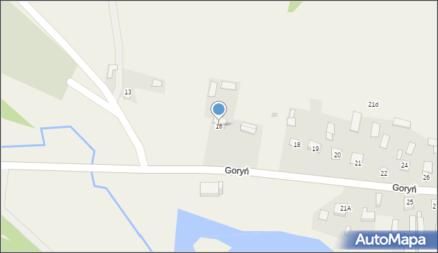 Goryń, Goryń, 16, mapa Goryń