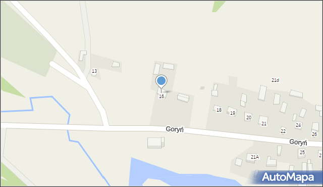 Goryń, Goryń, 17, mapa Goryń