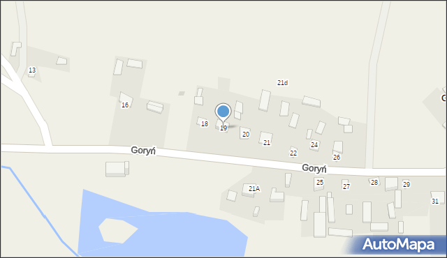 Goryń, Goryń, 19, mapa Goryń