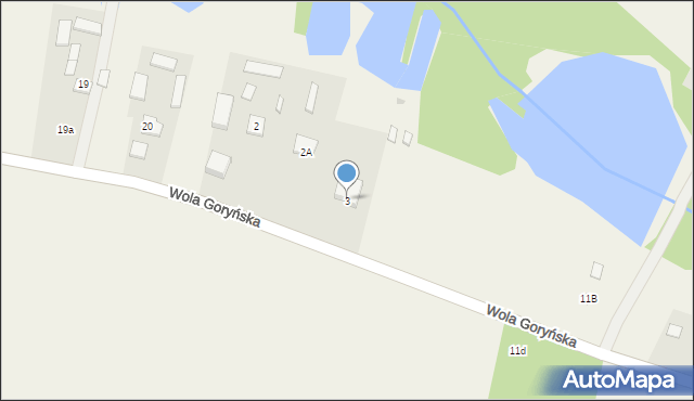Goryń, Goryń, 3, mapa Goryń