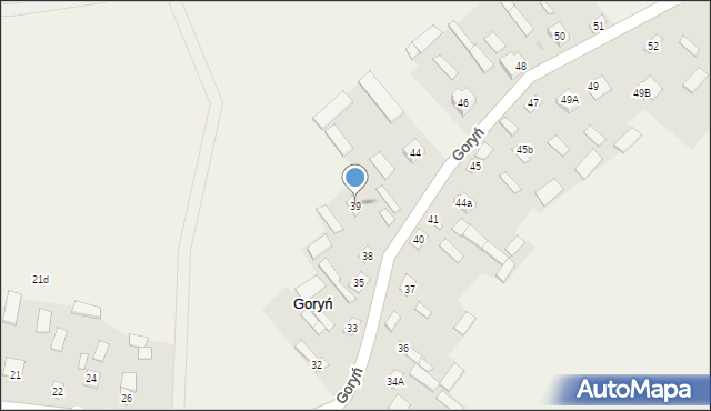 Goryń, Goryń, 39, mapa Goryń