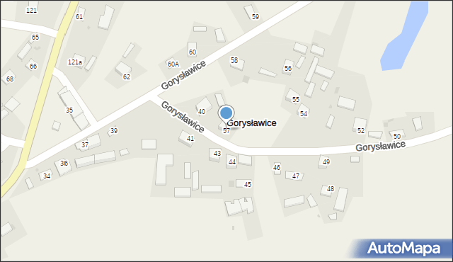 Gorysławice, Gorysławice, 57, mapa Gorysławice