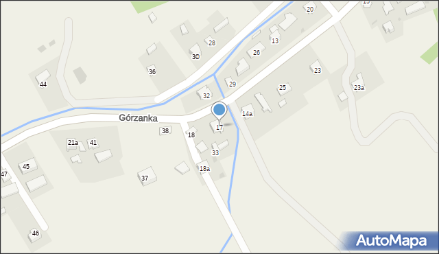 Górzanka, Górzanka, 17, mapa Górzanka