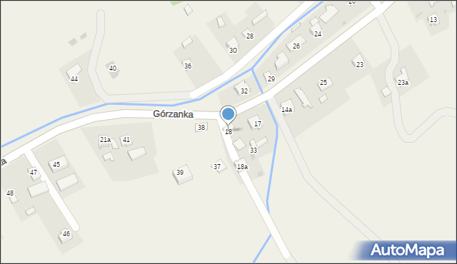 Górzanka, Górzanka, 18, mapa Górzanka