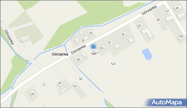 Górzanka, Górzanka, 52B, mapa Górzanka