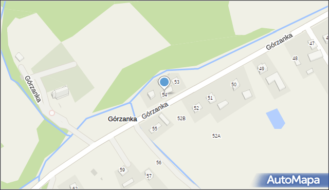 Górzanka, Górzanka, 54, mapa Górzanka