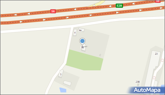 Gorzebądz, Gorzebądz, 3B, mapa Gorzebądz