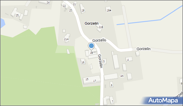 Gorzelin, Gorzelin, 18, mapa Gorzelin