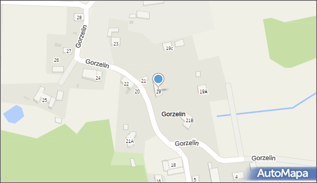 Gorzelin, Gorzelin, 19, mapa Gorzelin