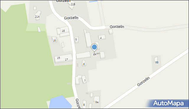 Gorzelin, Gorzelin, 4A, mapa Gorzelin