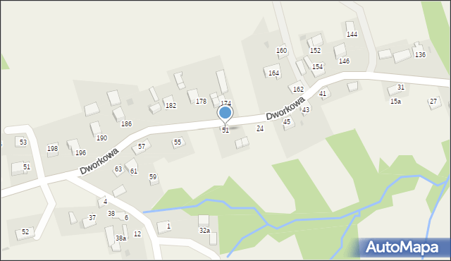 Gorzeń Dolny, Gorzeń Dolny, 25, mapa Gorzeń Dolny