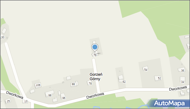 Gorzeń Dolny, Gorzeń Dolny, 7, mapa Gorzeń Dolny