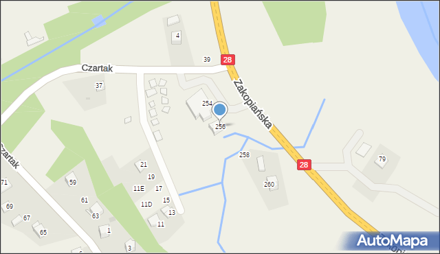 Gorzeń Górny, Gorzeń Górny, 40A, mapa Gorzeń Górny