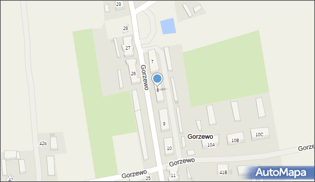 Gorzewo, Gorzewo, 8, mapa Gorzewo