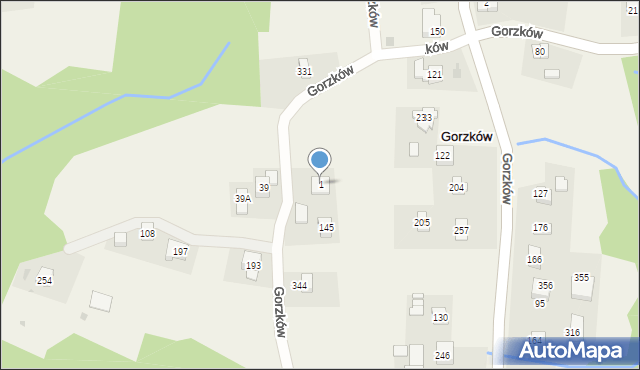 Gorzków, Gorzków, 1, mapa Gorzków