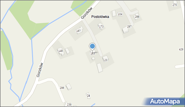 Gorzków, Gorzków, 183, mapa Gorzków