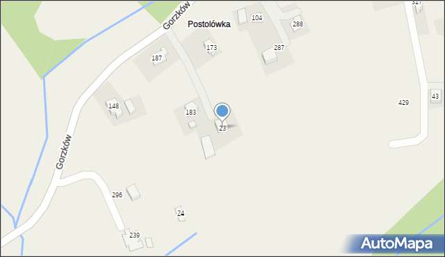 Gorzków, Gorzków, 23, mapa Gorzków