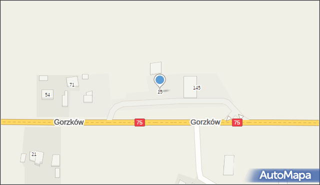 Gorzków, Gorzków, 15, mapa Gorzków