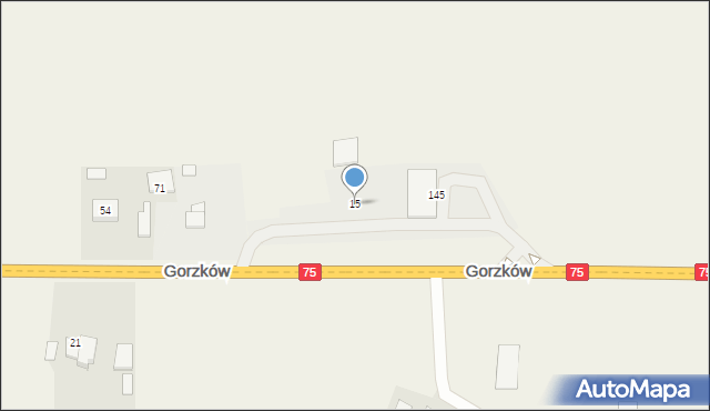 Gorzków, Gorzków, 15, mapa Gorzków