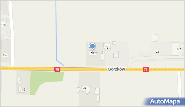 Gorzków, Gorzków, 54, mapa Gorzków