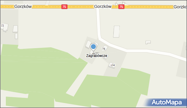 Gorzków, Gorzków, 88, mapa Gorzków