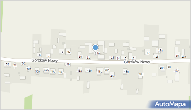 Gorzków Nowy, Gorzków Nowy, 12a, mapa Gorzków Nowy