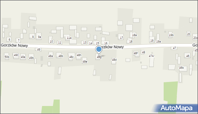 Gorzków Nowy, Gorzków Nowy, 48g, mapa Gorzków Nowy