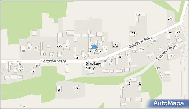 Gorzków Stary, Gorzków Stary, 15a, mapa Gorzków Stary