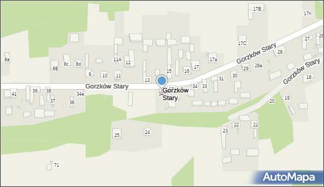 Gorzków Stary, Gorzków Stary, 34b, mapa Gorzków Stary