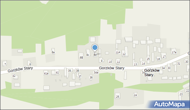 Gorzków Stary, Gorzków Stary, 8d, mapa Gorzków Stary